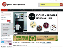 Tablet Screenshot of powerofficeproducts.com